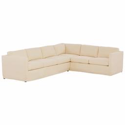 Amazon Brand – Stone & Beam Andover Slipcover Left-Facing L-Shaped Sectional, 124