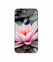 Amazon Brand - Solimo Designer Lotus 3D Printed Hard Back Case Mobile Cover for Apple iPhone 8 Plus (with Logo Cut)