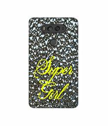 Amazon Brand - Solimo Designer Super Girl On Foil 3D Printed Hard Back Case Mobile Cover for LG V20