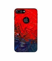 Amazon Brand - Solimo Designer Red Wax Color 3D Printed Hard Back Case Mobile Cover for Apple iPhone 7 Plus (Logo Cut)