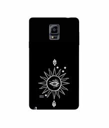 Amazon Brand - Solimo Designer Sun 3D Printed Hard Back Case Mobile Cover for Samsung Galaxy Note 4