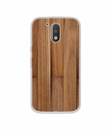 Amazon Brand - Solimo Designer Wooden Art UV Printed Soft Back Case Mobile Cover for Motorola Moto G4 Plus