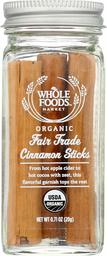 Whole Foods Market, Organic Fair Trade Cinnamon Sticks , 0.71