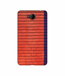 Amazon Brand - Solimo Designer Red and Purple Brick 3D Printed Hard Back Case Mobile Cover for Microsoft Lumia 650