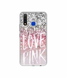 Amazon Brand - Solimo Designer Love Pink UV Printed Soft Back Case Mobile Cover for Vivo U20