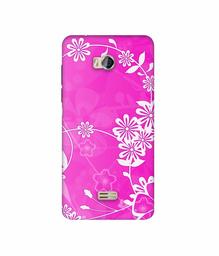 Amazon Brand - Solimo Designer Flower Pattern 3D Printed Hard Back Case Mobile Cover for Micromax Bolt Q336