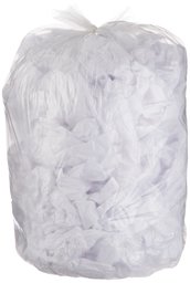 AmazonBasics 60 Gallon Trash Can Liner, 1.1 mil, Clear, 150-Count