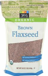 365 Everyday Value, Organic Brown Flaxseed, 16 Ounce