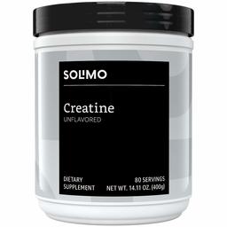 Amazon Brand - Solimo Creatine Monohydrate Powder, Unflavored, 5G per serving, 80 Servings