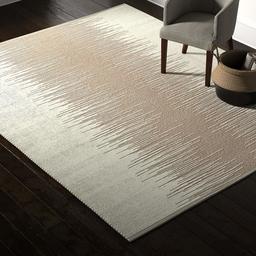 Amazon Brand – Rivet Abstract Reflections Modern Wool Area Rug, 8 x 10 Foot, Taupe