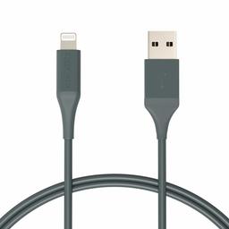 AmazonBasics Lightning to USB A Cable - Advanced Collection, MFi Certified iPhone Charger, White, 6-Foot