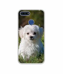 Amazon Brand - Solimo Designer White Dog UV Printed Soft Back Case Mobile Cover for Huawei Honor 7A