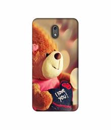 Amazon Brand - Solimo Designer Teddy Bear 3D Printed Hard Back Case Mobile Cover for Nokia 2