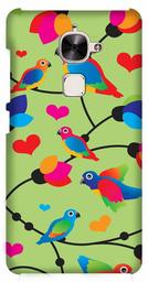 Amazon Brand - Solimo Designer Birds Patterns Design 3D Printed Hard Back Case Mobile Cover for LeEco Le 2