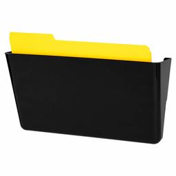 Amazonbasics Expandable Wall Pockets, Letter, Black, 1 Starter Pocket