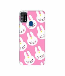 Amazon Brand - Solimo Designer Rabbit Pattern 3D Printed Hard Back Case Mobile Cover for Samsung Galaxy M31