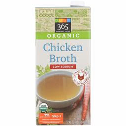 365 Everyday Value, Organic Low Sodium Chicken Broth , 32 fl oz