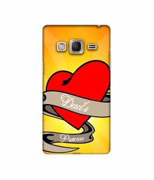 Amazon Brand - Solimo Designer Dad's Princess 3D Printed Hard Back Case Mobile Cover for Samsung Z3