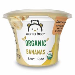 Amazon Brand - Mama Bear Organic Baby Food, Bananas, 4 Ounce Tub, Pack of 12