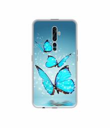 Amazon Brand - Solimo Designer Flying Butterflies UV Printed Soft Back Case Mobile Cover for Oppo Reno2 F