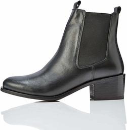 Amazon Brand - find. Mid Heeled Leather, Women’s Chelsea Boots