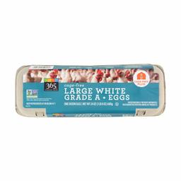 365 Everyday Value, Cage-Free Non-GMO Large White Grade A Eggs, 12 ct