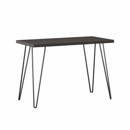 AmazonBasics Retro Hairpin Console Table - Espresso with Black Legs