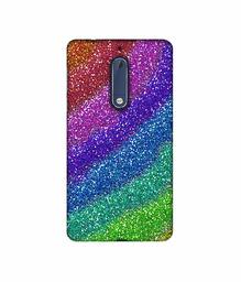 Amazon Brand - Solimo Designer Multicolor Sparkle 3D Printed Hard Back Case Mobile Cover for Nokia 5