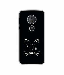 Amazon Brand - Solimo Designer Meow UV Printed Soft Back Case Mobile Cover for Motorola Moto G6 Play/Motorola Moto E5