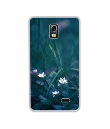 Amazon Brand - Solimo Designer White Flower UV Printed Soft Back Case Mobile Cover for LYF Water 10