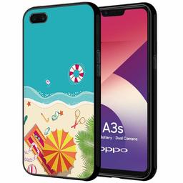 Amazon Brand - Solimo Designer Beach Printed Hard Back Case Mobile Cover for Oppo A3s (D1217)