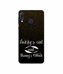 Amazon Brand - Solimo Designer Daddy's Girl and Mummy World 3D Printed Hard Back Case Mobile Cover for Asus Zenfone Max M1 ZB555KL