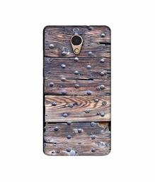 Amazon Brand - Solimo Designer Wooden Blocks Check 3D Printed Hard Back Case Mobile Cover for Lenovo P2