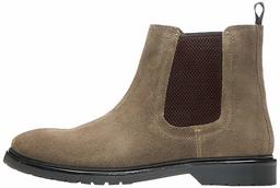 find. Leather Cleated Botas Chelsea, Marrón Brown, 42 EU