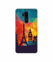 Amazon Brand - Solimo Designer Colored Paris 3D Printed Hard Back Case Mobile Cover for LG G7 ThinQ