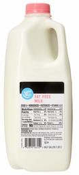 Amazon Brand - Happy Belly Fat Free Skim Milk, Half Gallon, 64 Ounces