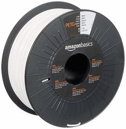 2.85mm AmazonBasics - Filamento per stampanti 3D, in PETG, 2.85 mm, bianco, 1 kg per bobina