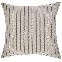 Amazon Brand – Stone & Beam Classic Ticking Stripe Throw Pillow - 17 x 17 Inch, Pewter