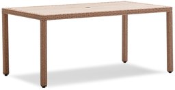 Strathwood Griffen buiten eettafel voor alle weersomstandigheden Rieten en hars NATUURLIJK