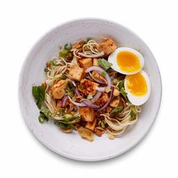 Amazon Meal Kits, Malaysian-style Noodles with Lemongrass Tofu & Soft-Boiled Egg, Serves 2