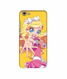 Amazon Brand - Solimo Designer Singing Girl Vector 3D Printed Hard Back Case Mobile Cover for Vivo Y69