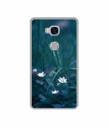 Amazon Brand - Solimo Designer White Flower UV Printed Soft Back Case Mobile Cover for Huawei Honor 5X