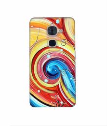 Amazon Brand - Solimo Designer Abstarct Color Mixing 3D Printed Hard Back Case Mobile Cover for LeTV Le 2