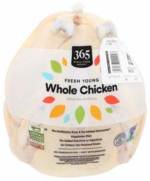 365 by Whole Foods Market, Fresh Chicken, Whole (GAP - Step 3), Varied Weight