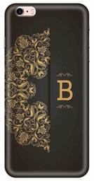 Amazon Brand - Solimo Designer Black Pattern Alphabet-B 3D Printed Hard Back Case Mobile Cover for Apple iPhone 6s Plus