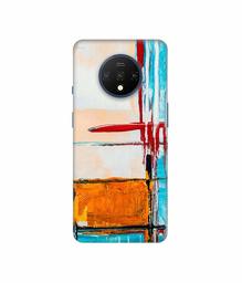 Amazon Brand - Solimo Designer Glass Paint 3D Printed Hard Back Case Mobile Cover for OnePlus 7T