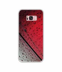 Amazon Brand - Solimo Designer Water Drop On Glass UV Printed Soft Back Case Mobile Cover for Samsung Galaxy S8 Plus