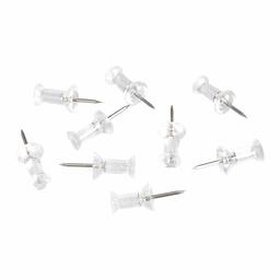 AmazonBasics Push Pins, Clear Plastic Head, Steel Point, 100-Count