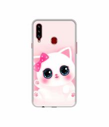 Amazon Brand - Solimo Designer Babby Kitty UV Printed Soft Back Case Mobile Cover for Samsung Galaxy A20s