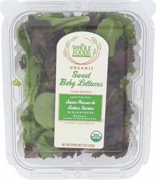 WHOLE FOODS MARKET Organic Baby Lettuce, 5 OZ